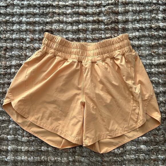 Lululemon Track That Short 5" – Size 6 – Peach/Apricot – Excellent Condition - Picture 3 of 10